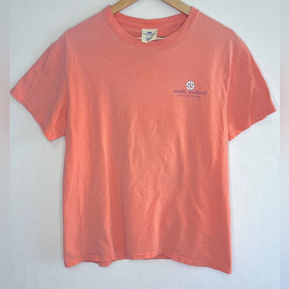 Simply Southern Orange Graphic Tee Sports Obsessed Women’s Size Medium - Picture 3 of 3